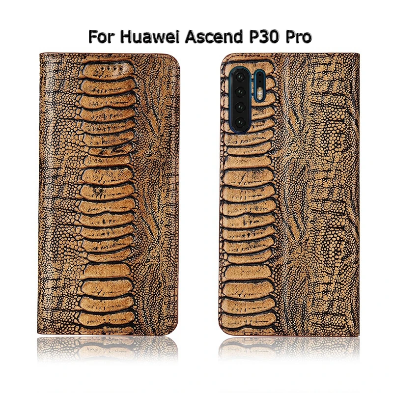 Топ из натуральной коровьей кожи Магнитный чехол для huawei Ascend P30 P20 Pro Lite подставка Флип Ретро чехол для телефона чехол