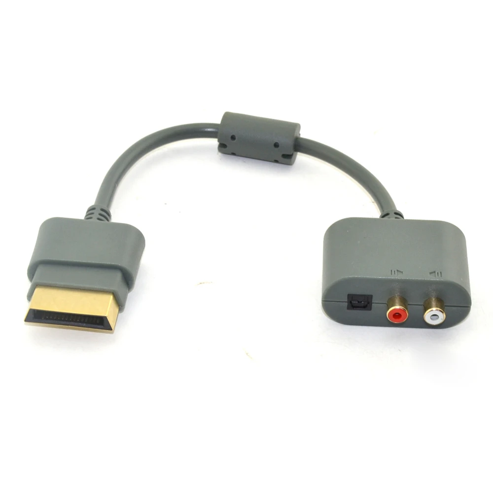 10 шт. для Microsoft Xbox 360 xbox360 Позолоченный оптический аудио кабель RCA Кабель адаптер