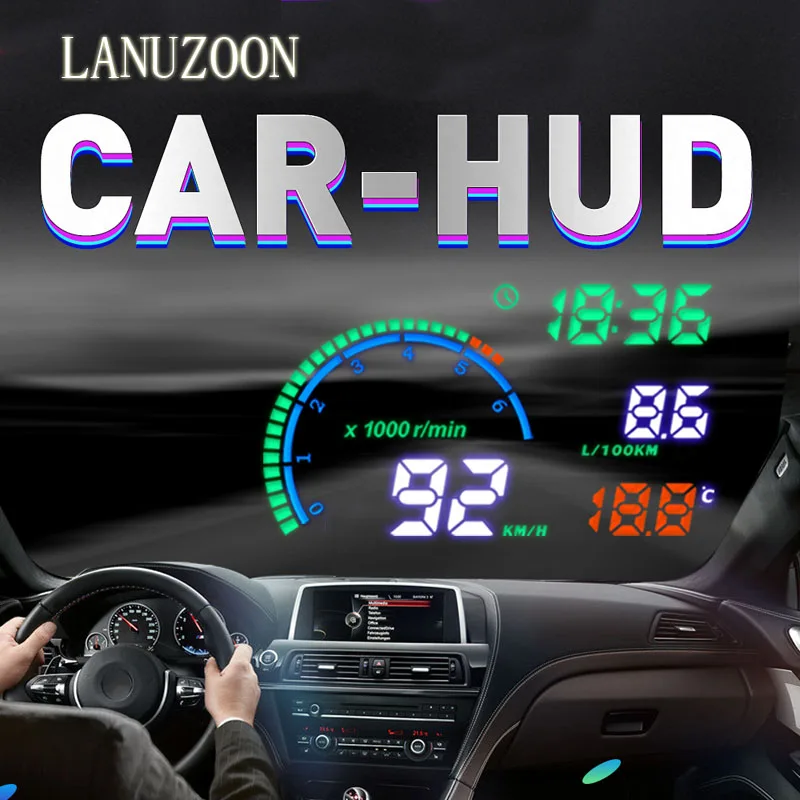 Автомобильный Hud Дисплей лобовое стекло проектор светодиодный лобового стекла