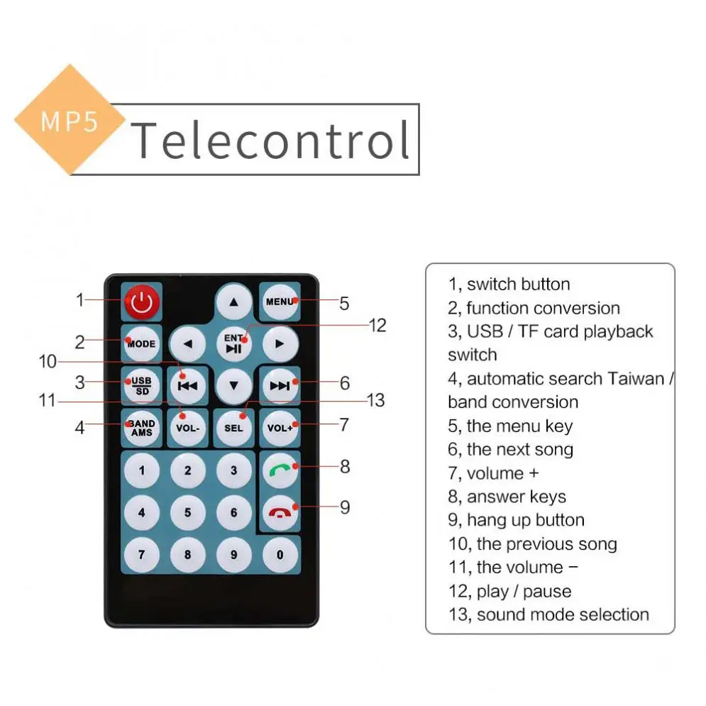 

Bluetooth 7 Inch 2 DIN In Dash Touch Screen Car Video FM Radio Stereo Player Support Mirror Link for iPhone and Android/Aux In