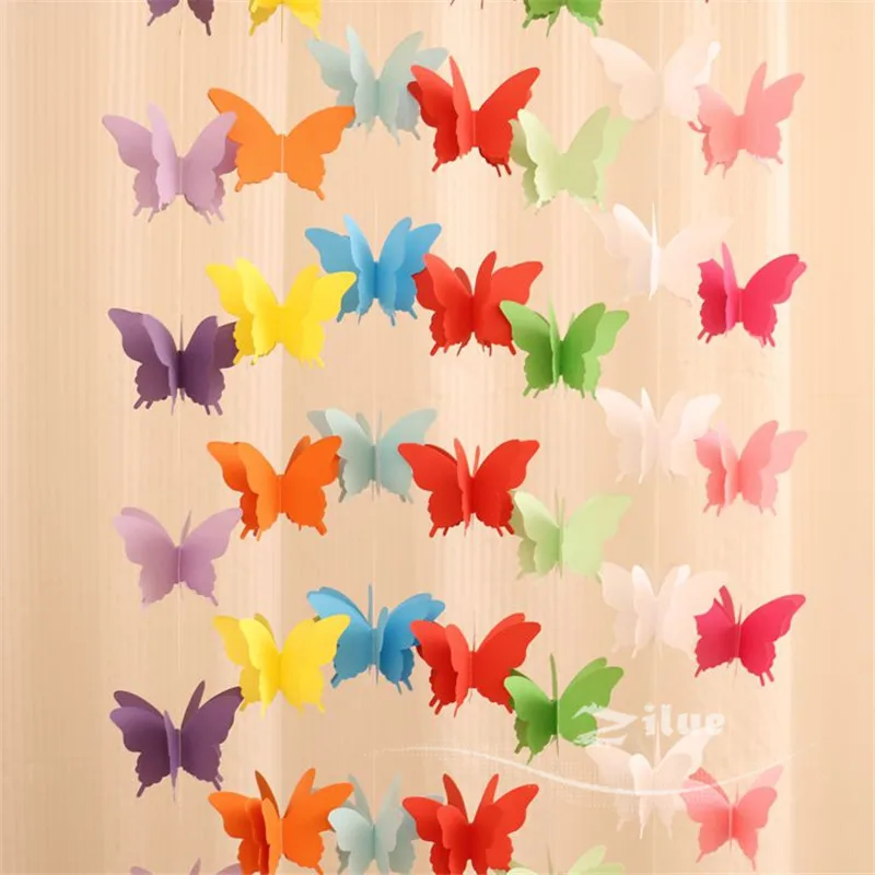 гирлянда из бабочек. как сделать гирлянду из бабочек. гирлянда из бумажных бабочек. гирлянда бабочки из бумаги. объемная гирлянда из бумаги.