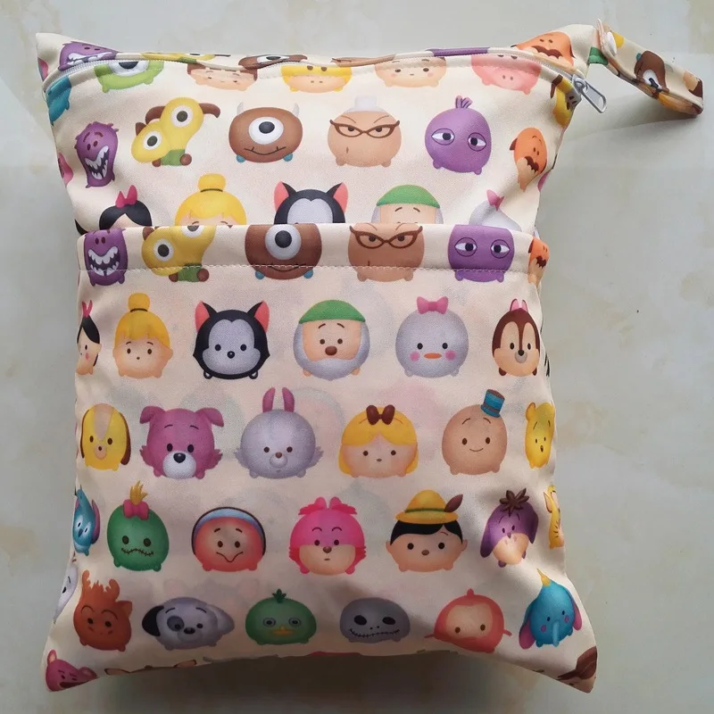 Сумка для подгузников с принтом животных 56 стилей на молнии водонепроницаемая