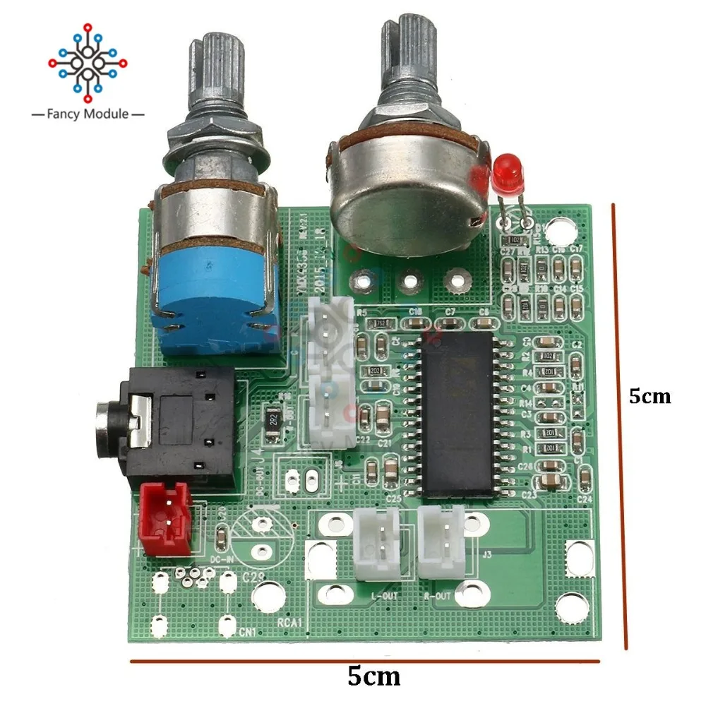 5V 20 Вт 2,1 двухканальный 3D объемный цифровой стерео усилитель класса D AMP доска