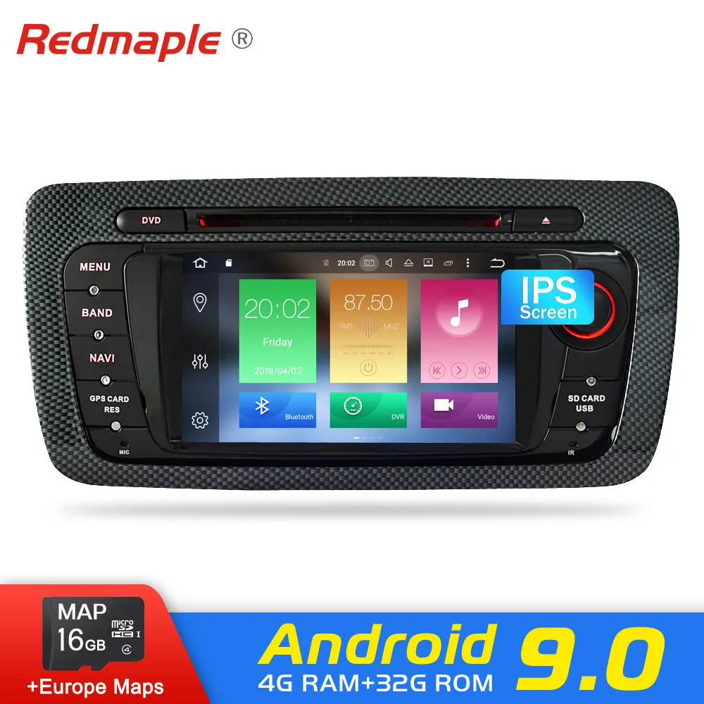 Android 9 0 автомобильный Радио DVD GPS навигация мультимедийный плеер для Seat Ibiza MK4 6J
