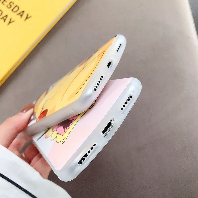 Для iPhone 7 8 plus X 10 Pikachue TPU мобильный телефон чехол для 6 6S XR XS MAX мягкий IMD силиконовый
