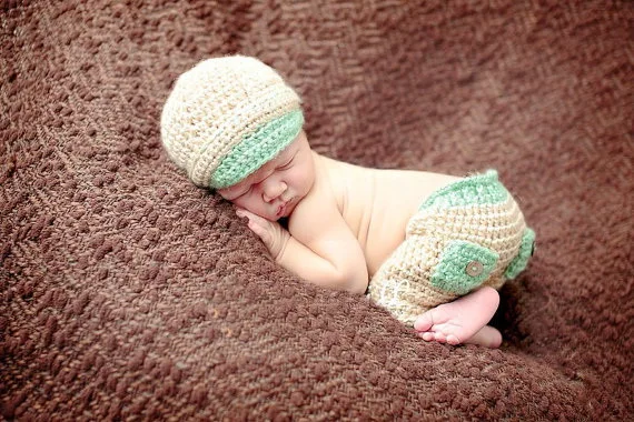 Бесплатная доставка шапка для новорожденных малышей вязанное крючком с