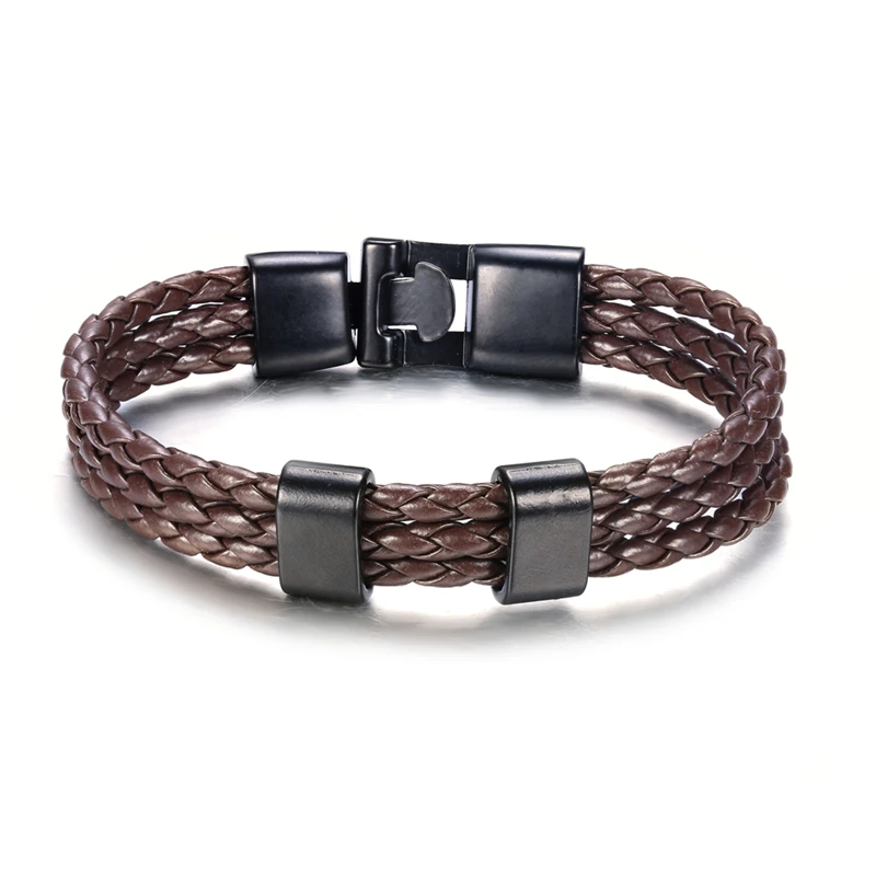 Кожаные браслеты ROMAD в стиле хип хоп классический браслет из воловьей кожи для