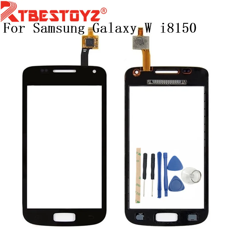 RTBESTOYZ для Samsung Galaxy W i8150 черный дигитайзер сенсорный экран панель сенсор объектив