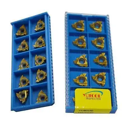 

Новинка YUTOOLS 20 шт. карбидная Резьбовая вставка 16ER AG60 ISO 0,5-2,5 новая токарная обработка с ЧПУ