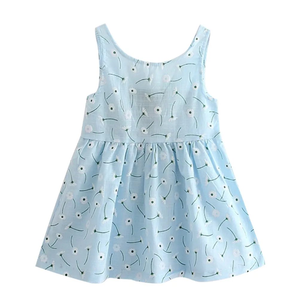 2019 Новое поступление летнее платье принцессы для маленьких девочек детское