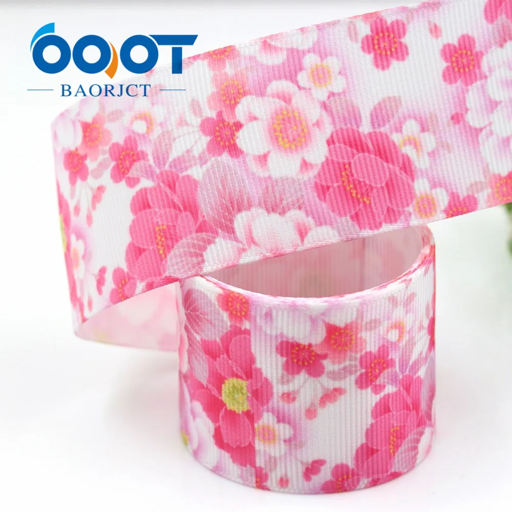 Корсажная лента OOOT BAORJCT G-181005-1328 38 мм 10 ярдов с принтом весенних цветов материалы