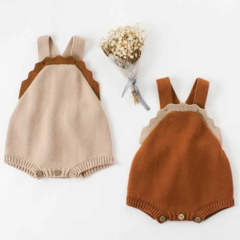Baby Boys Girls Bodysuits With Woolen Ears Sweaters Buns Butterflies Conjoined Clothes Crawling Baby Jumpsuit Baby Rompers