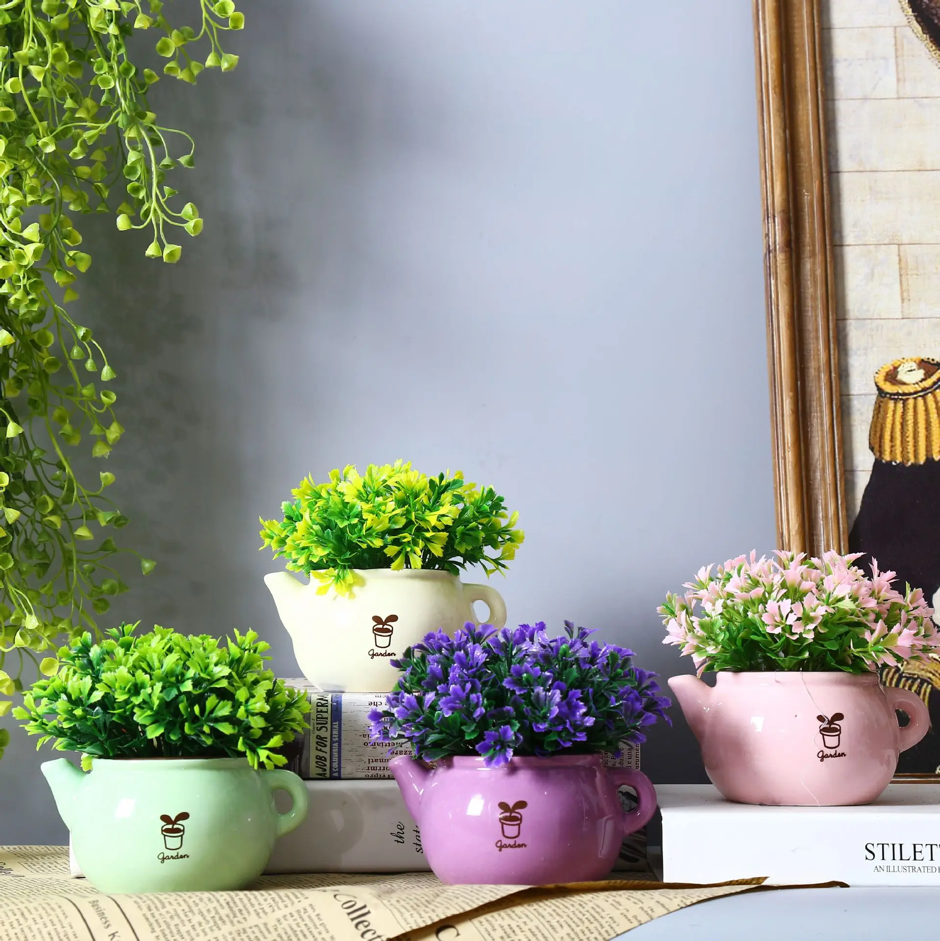 Садовое растение имитация творога домашний декор для помещения гостиной