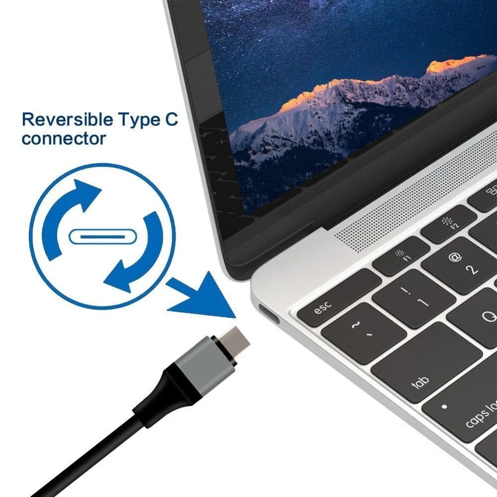 2 м USB-C type C до 4 к HDMI HDTV Кабель-адаптер без конвертера требуется подключи и играй для samsung Galaxy S8 S9 Macbook
