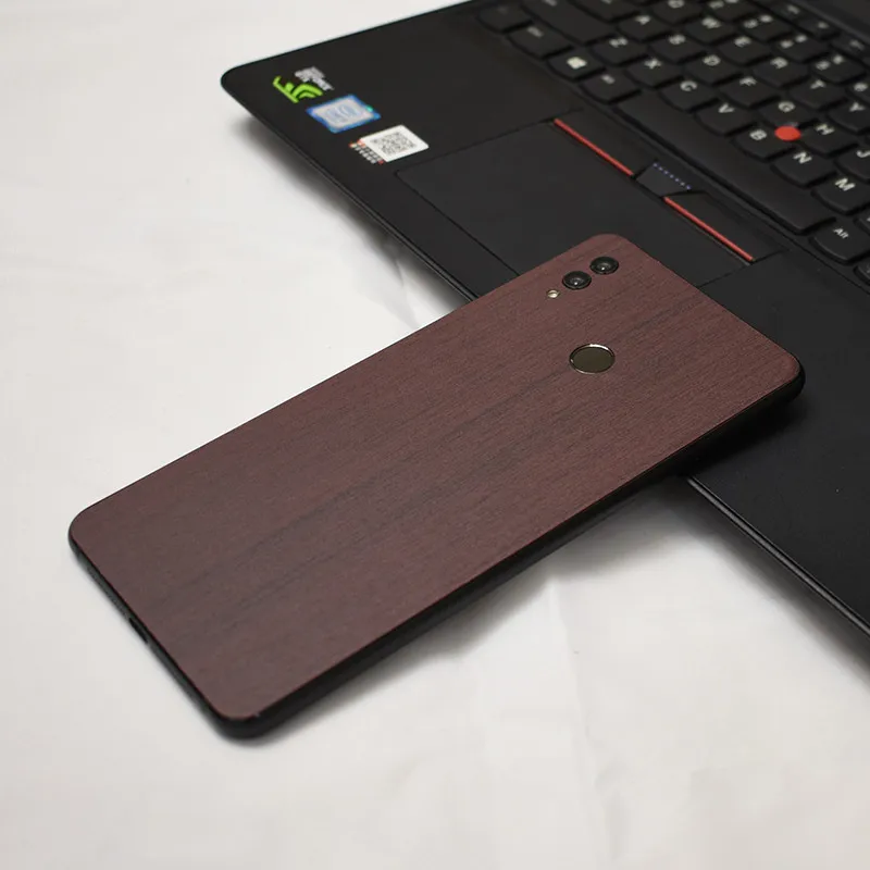 Новая роскошная Защитная пленка с текстурой древесины защитная для задней