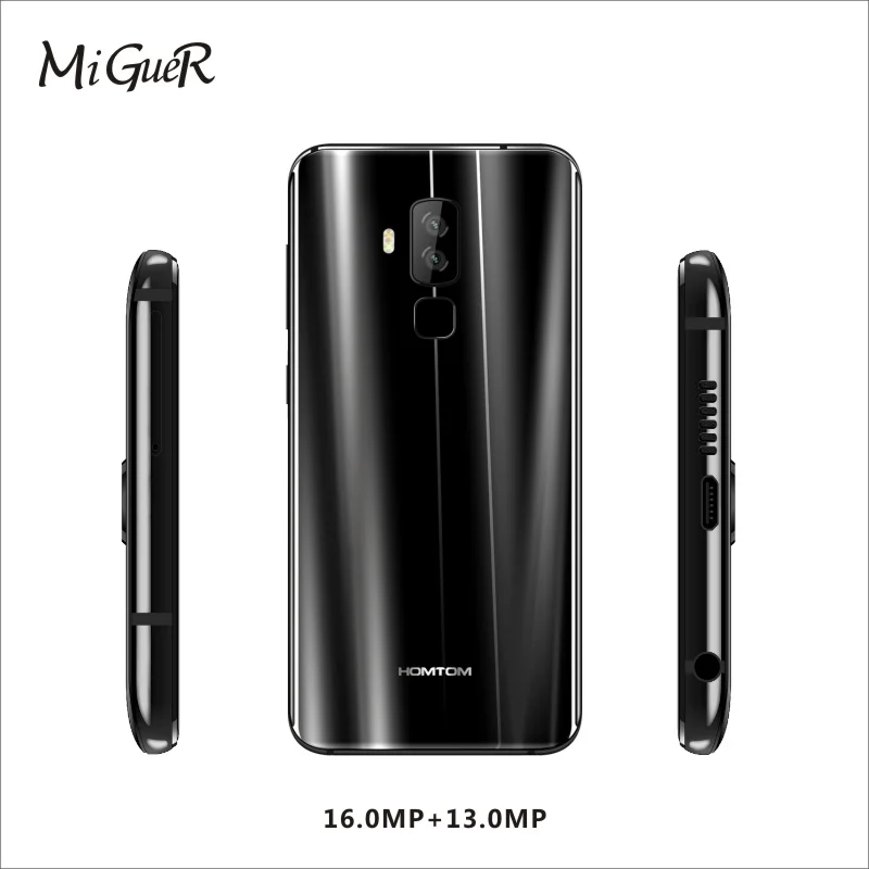 Мобильный телефон HOMTOM S8 5.7HD + экран 18:9 4 Гб ОЗУ 64 ПЗУ Android 7 0 Восьмиядерный MTK6750T 16 Мп