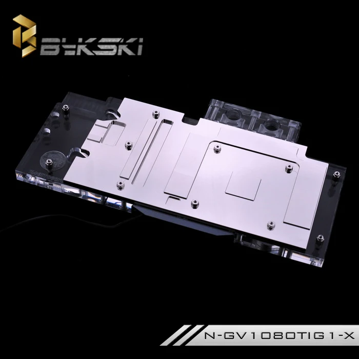 Bykski N GV1080TIG1 X VGA полное покрытие водяного охлаждения блок с RGB света для Gigabyte GTX 1080 Ti