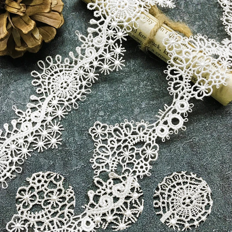 Красивая Водорастворимая Вышивка Кружева практичные DIY украшения одежды ручной