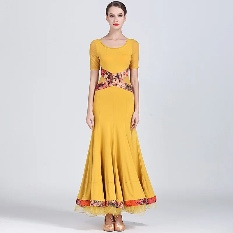 Черное платье для бальной комнаты женская одежда бальных танцев женское вальса с