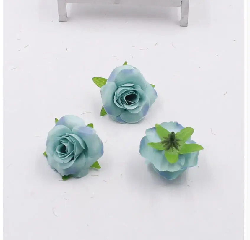Шелковые цветы розы головок DIY Свадебный декор coloful удивительный дом вечерние