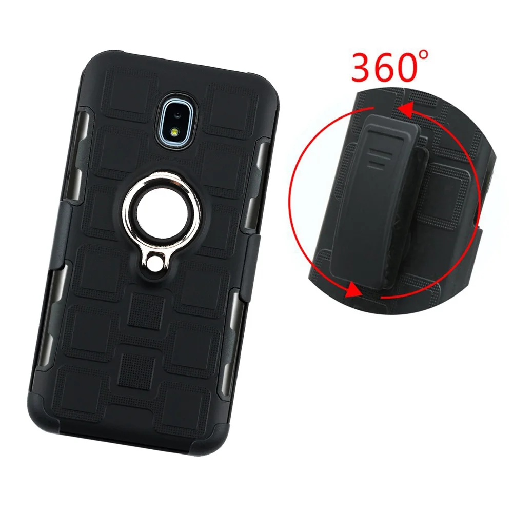 Задняя крышка для Samsung J7 + Pro 2017 J730 J727 C710 кольцевой держатель Противоударная