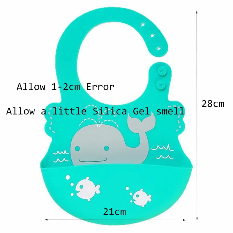 Детские нагрудники водонепроницаемые Силиконовые Слюнявчики для кормления