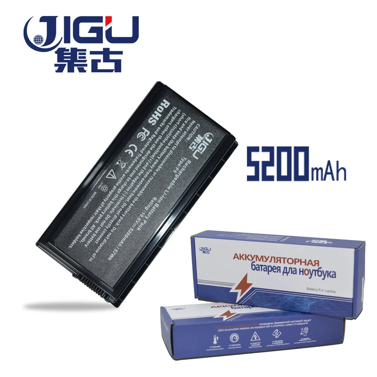 

6 элементов для замены JIGU Аккумулятор для ноутбука Asus 70-NLF1B2000Z 90-NLF1B2000Y A32-F5 F5 F5C F5GL F5M F5N F5R