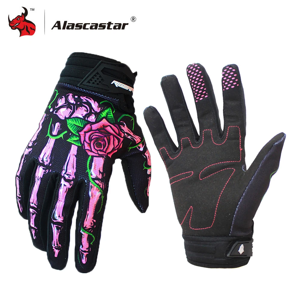 Мотоциклетные Перчатки RIGWARL с принтом для езды на мотоцикле и велосипеде