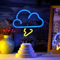 new neon sign lamp led night light table lamp flamingo cloud rainbow pineapple christmas party decoration 3d home decoration