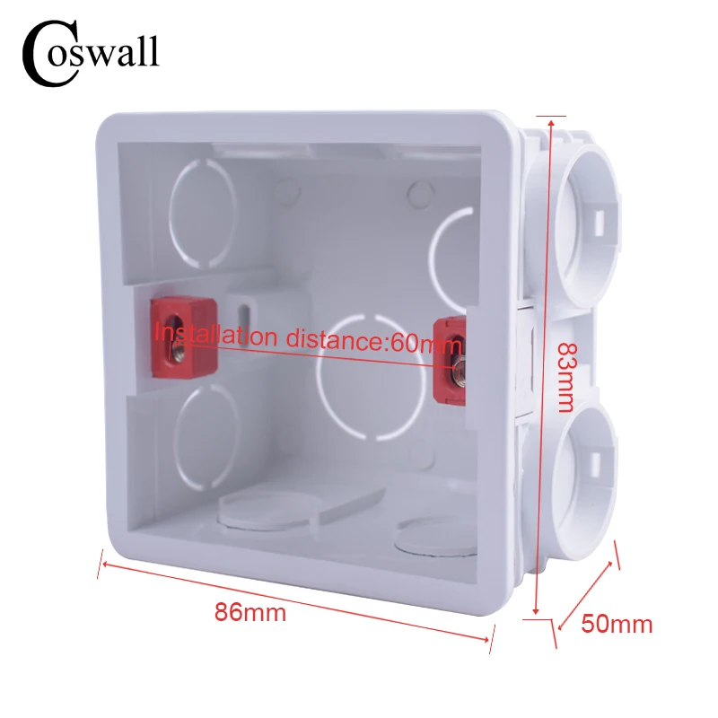 Coswall супер качество новый дизайн распределительная коробка для монтажа в стену
