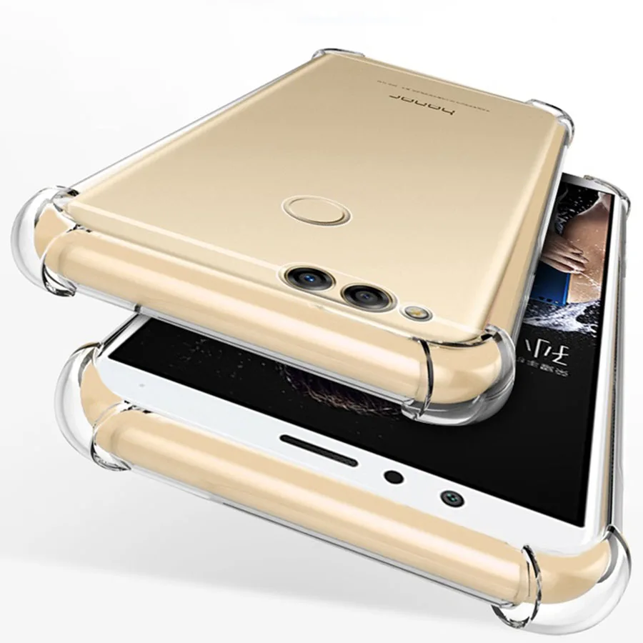 Модный Мягкий противоударный силиконовый чехол с четырьмя углами для Huawei play 7C