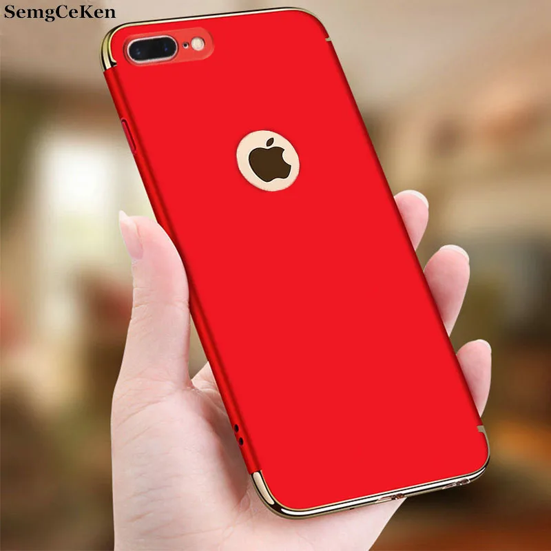 SemgCeKen Оригинальный Роскошный Жесткий Чехол для apple iphone 7 8 plus 7plus i ультра тонкий