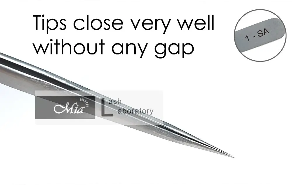 Прямые ультраточные пинцеты VETUS 1 SA для наращивания ресниц|Клей ресниц| |