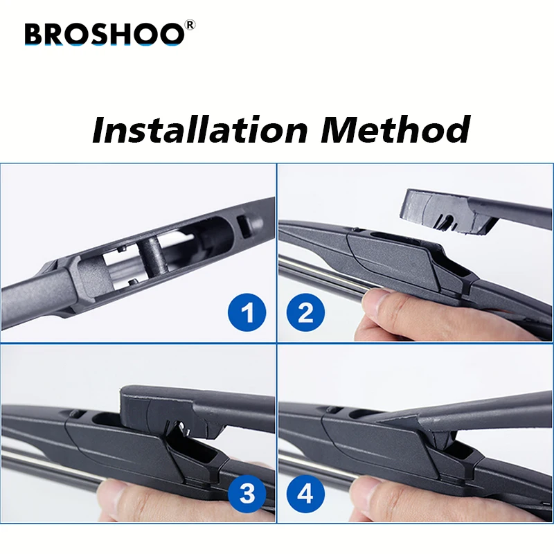 BROSHOO Car Rear Wiper Blades Back Windscreen Arm For Geely Emgrand EV8 Hatchback (2009 Onwards) 305mm Auto Accessories | Автомобили и