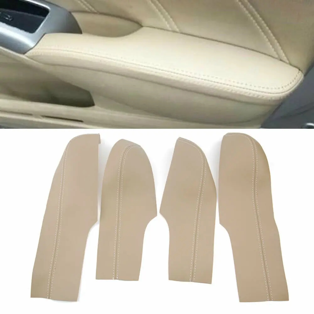 

Car Door Armrest Cover PU Leather Surface Shell Trim Beige For Honda Civic 2006-2011