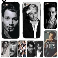yinuoda for iphone 7 6 x case johnny depp coque shell diy colorful phone case for iphone 7 x 6 6s 8 plus x 5 5s se xs xr
