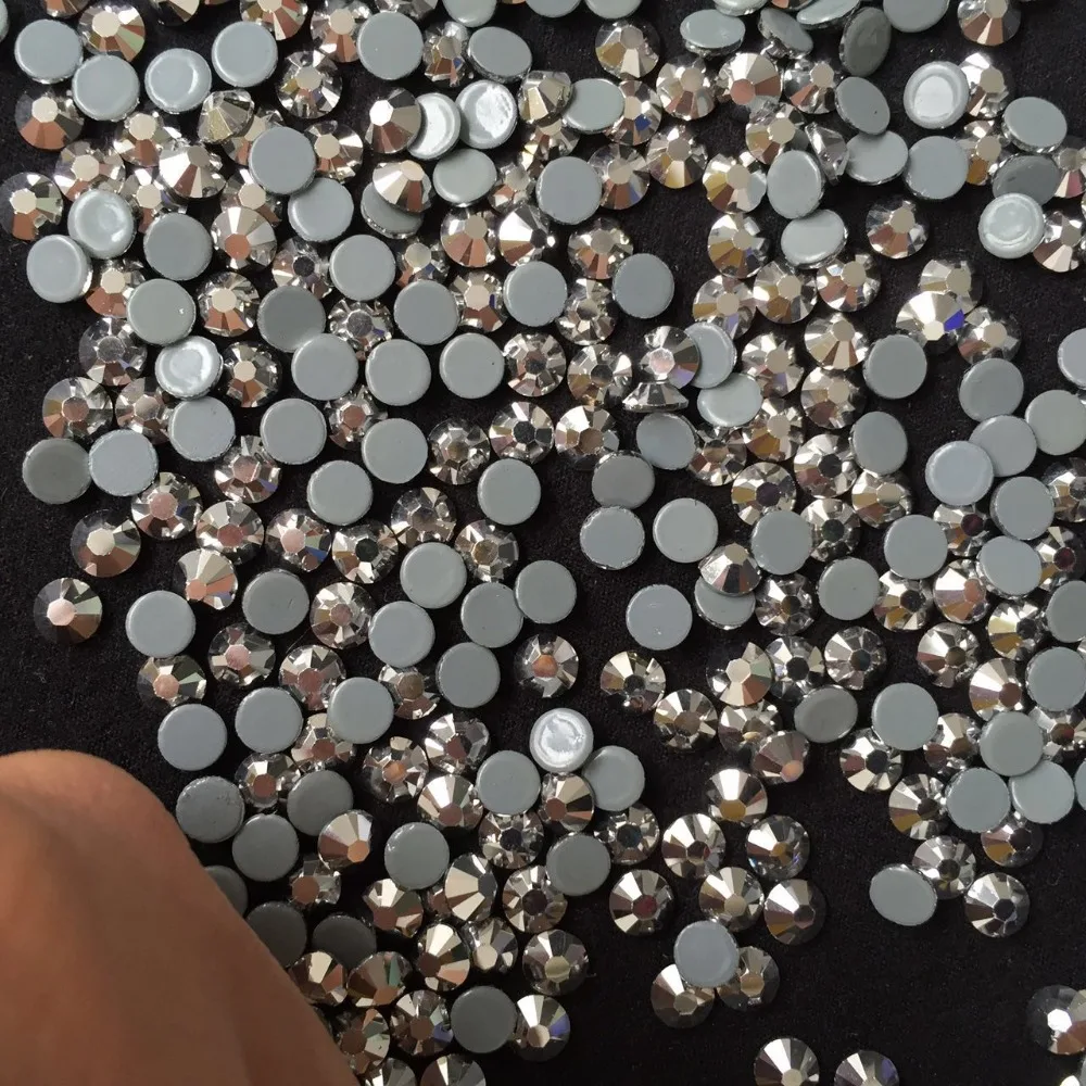 Высокое качество горячей фиксации плоская задняя Стразы ss6 струйный гематит 100