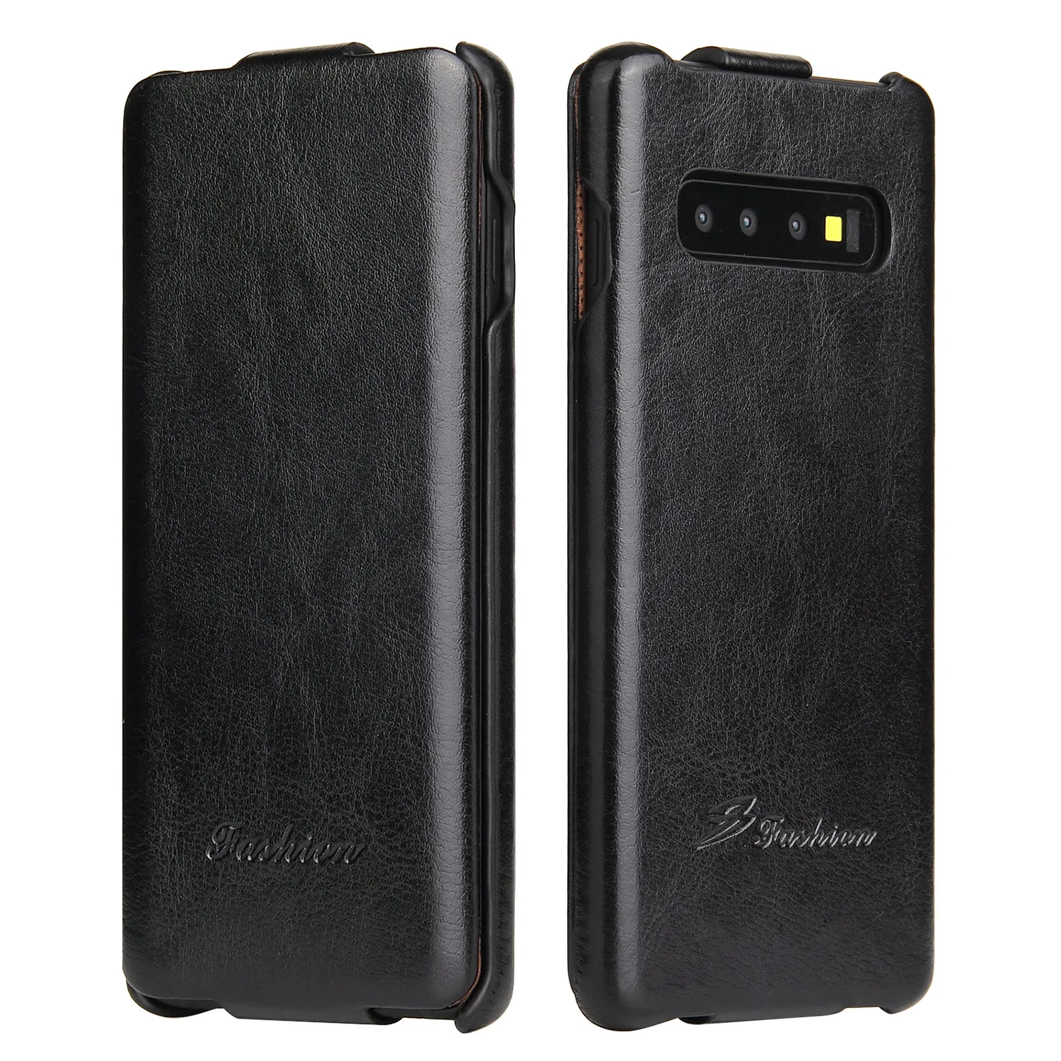 Роскошный кожаный Вертикальный флип-чехол для samsung Galaxy S10 S7 Edge S9 S8 Plus Note 8 Бизнес открытый раскрывающийся чехол S10 S9