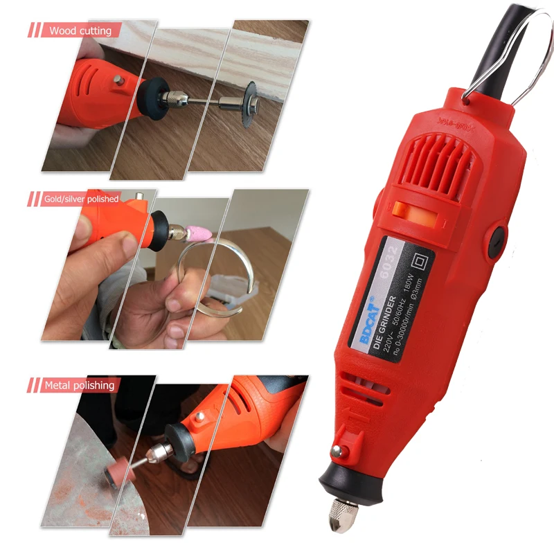 BDCAT электрическая дрель Dremel шлифовальная машина гравировальная Мини роторный
