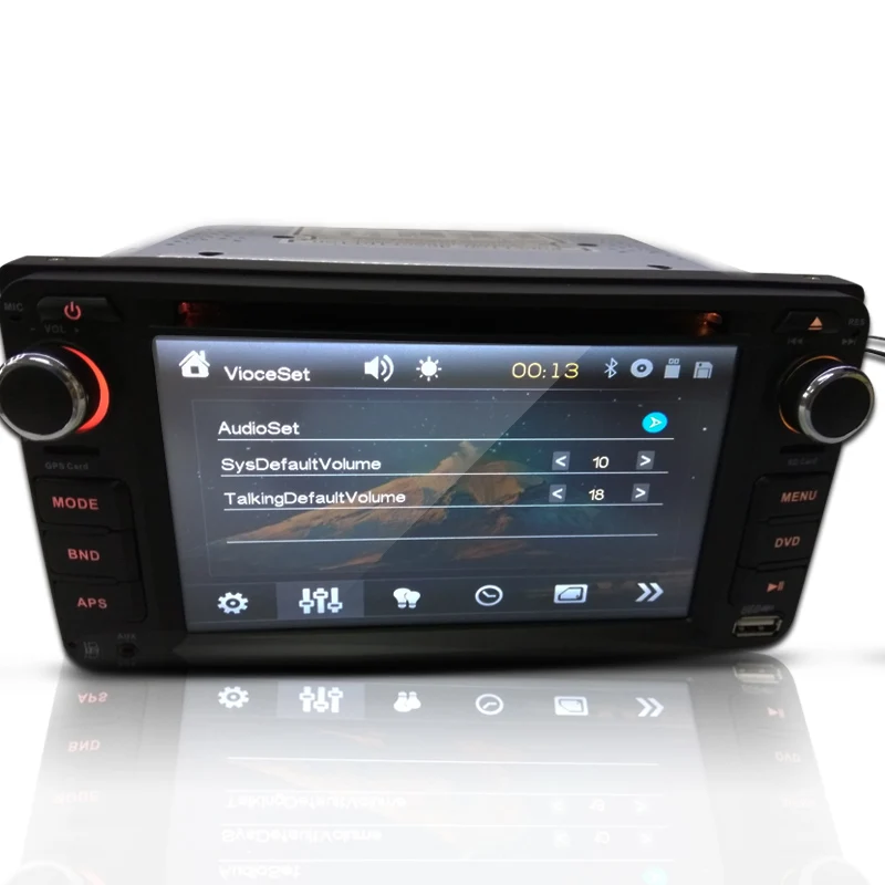 Двойной DIN сенсорный экран Bluetooth стерео радио универсальный автомобильный DVD для