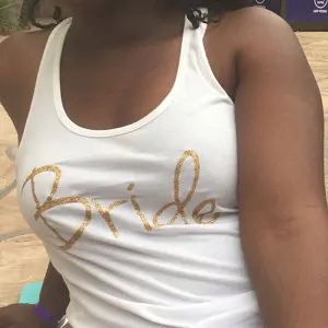 Индивидуальные блестящие футболки Vegas Before vaws для свадьбы невесты подружек майки