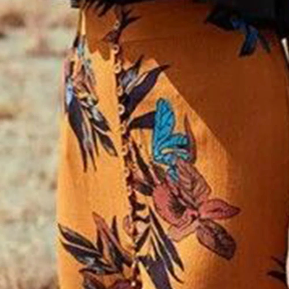 2018 New Summer Skirt for Women High Waist Split Boho Beach Long Floral Print Button Female Chic Vintage Maxi | Женская одежда