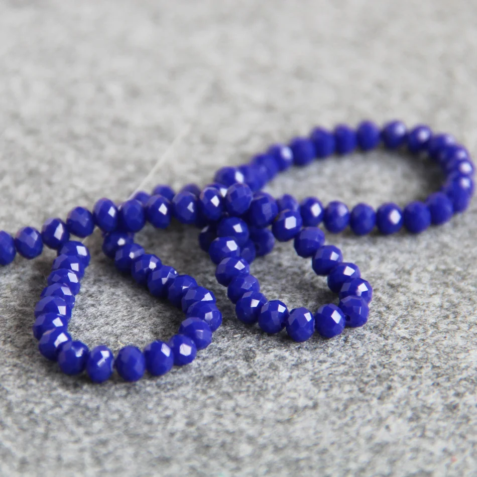 

Hot New 8x10mm Faceted Blue AB+ colorful glass Crystal beads stone beads loose 15inch DIY Women Jewelry making design wholesale