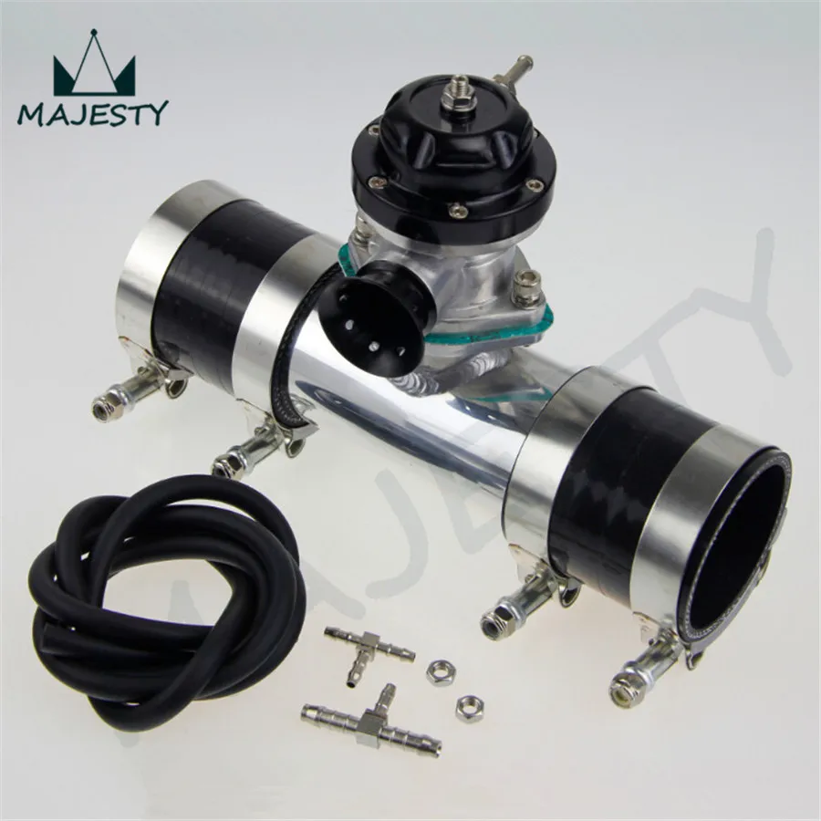 Фланцевая труба 30psi TS BOV turbo + 2 дюйма 50 мм черных силиконовых шланга 4 зажима|flange pipe|4