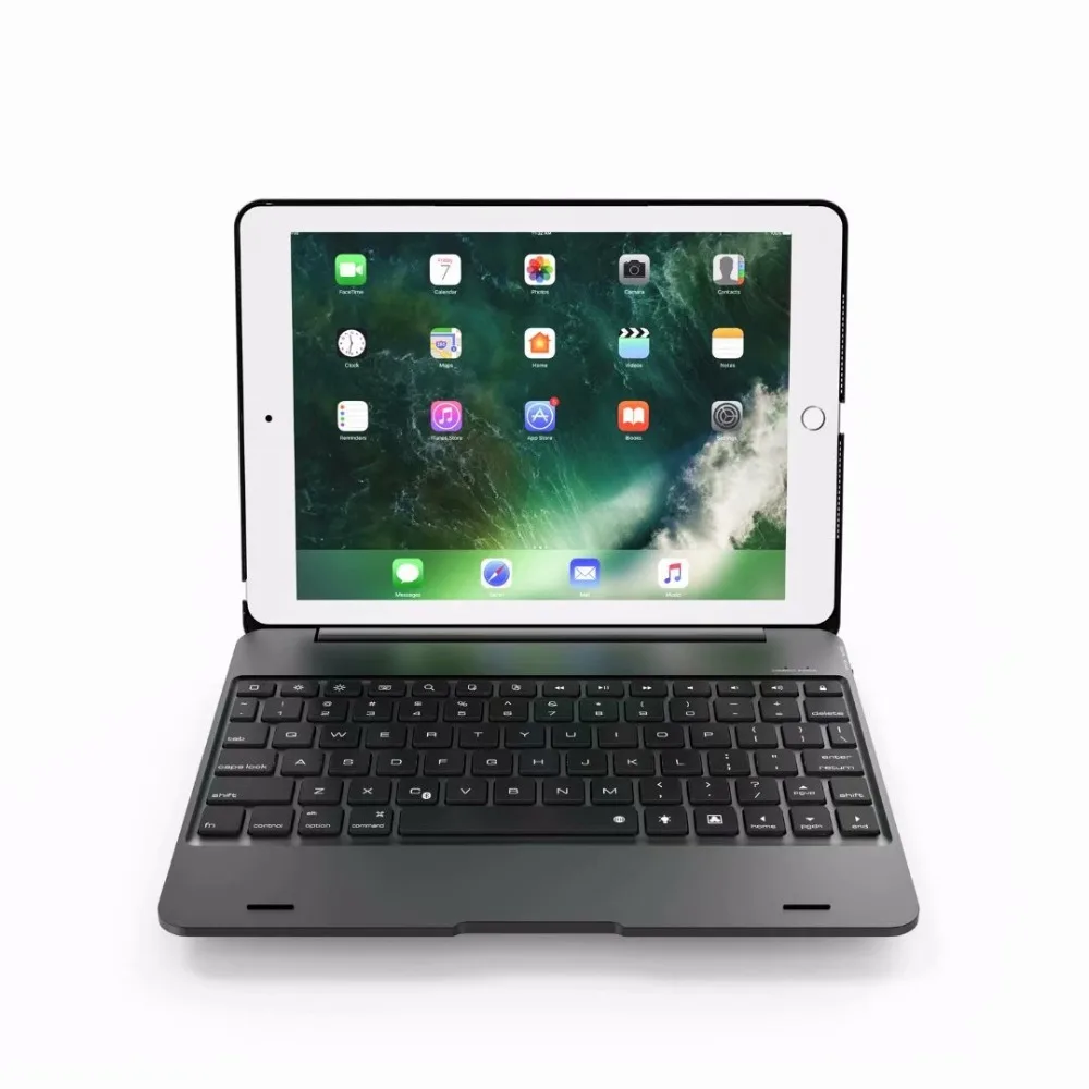 Чехол для нового iPad 9 7 2018 2017 чехол s ABS пластик Беспроводная Bluetooth клавиатура +