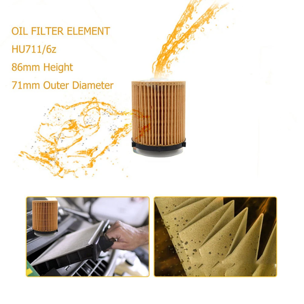 Масляный фильтр для двигателя автомобиля Vito/Sprinter с приемной шайбой Mercedes-Benz HU711/6z |