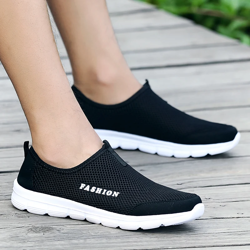 HEINRICH New Men Mesh Shoes Large size Summer Fashion Footwear Breathable Lace up Flats Casual Male Zapatos Hombre | Обувь