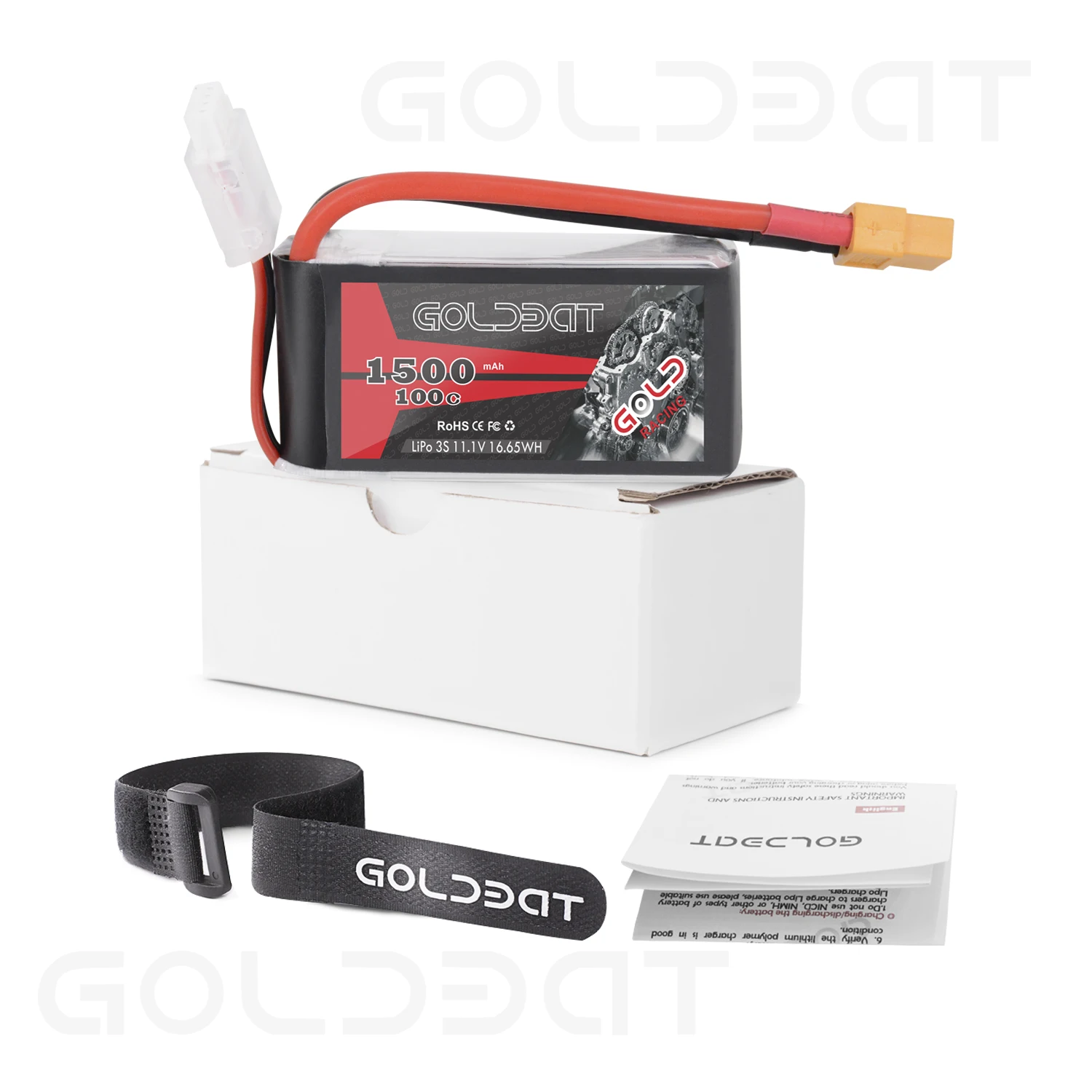 Аккумулятор GOLDBAT Lipo 1500 мАч 3S 11 1 В с батарея аккумулятор в софтбокс разъемом XT60 для