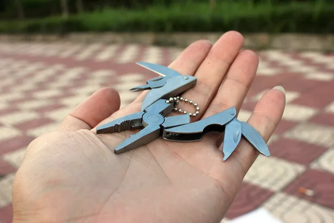 Портативные многофункциональные складные плоскогубцы складной нож брелок