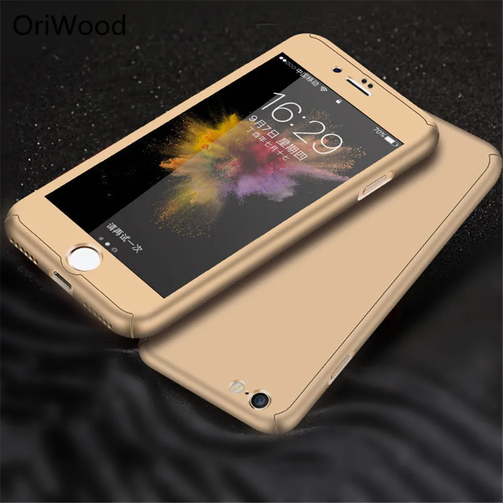 360 г. Роскошные полное покрытие Чехлы для iphone 7 плюс 8 plus Защитная крышка 6 6plus 6s 6splus